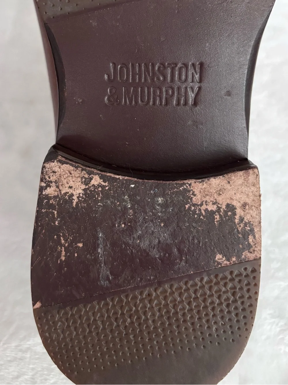 JOHNSTON & MURPHY Men's Halford Leather Cap Toe Lace Up Oxford Shoe--EUC--8.5